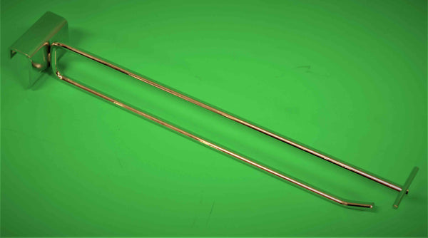 LANKAKANNATIN rekkiin T-pidike 300mm Ø6, kromattu