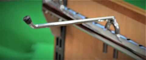 Suora TEKSTIILIKANNATIN säätörekkiin 250mm, kromattu