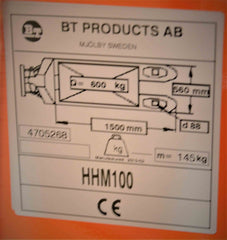 BT High Lifter -HAARUKKAVAUNU korkeimpiin nostoihin