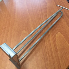 Kaksoislankakannatin paneeliin 250 mm T-pidike