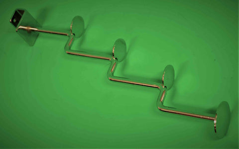 Porrastettu ESITTELYKANNATIN rekkiin 300mm, kromattu