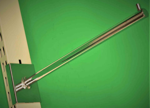 Suora ESITTELYKANNATIN säätöputkeen 350mm, kromattu