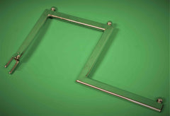 Porrastettu ESITTELYKANNATIN säätörekkiin 400mm, kromattu