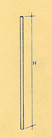 F-PYSTYPUTKI 1400mm ø30mm, rei'ittämätön