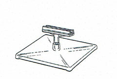 JALUSTA kiinteällä pidikkeellä 50mm