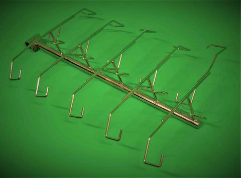 Porrastettu MAILAKANNATIN rekkiin 500mm, kromattu