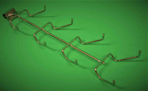 Porrastettu SAUVAKANNATIN / ESITTELYKANNATIN sauvoille 400/450mm rekkiin, kromattu