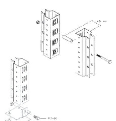 PYLVÄSELEMENTTI ( sis. aluslevyt) syvyys 1287mm