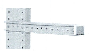 G90 ULOKE 1-puoleinen, kevyt ulokehylly