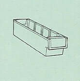 4010 Treston -HYLLYLAATIKKO 400x92x82mm, kirkkaan sininen