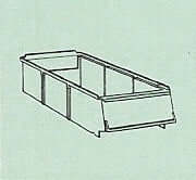 6316 Treston -HYLLYLAATIKKO 300x160x85mm, sininen