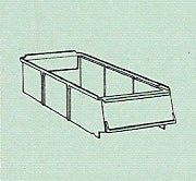 6416 Treston -HYLLYLAATIKKO 400x160x85mm, sininen