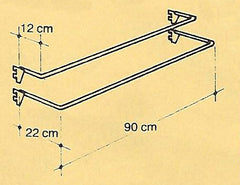 KENKÄHYLLY 220x900mm, suora