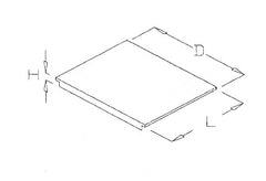 TERÄSTASO 550x435mm sinkitty