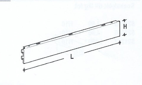 ALATÄYTE, 80 x 600mm