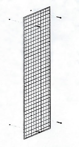 VERKKOPÄÄTY 550x1750mm RAL 9010