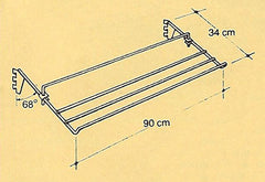KENKÄHYLLY 340x900mm, säädettävä
