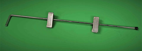 Vaateripustin nipistimillä säätörekkiin